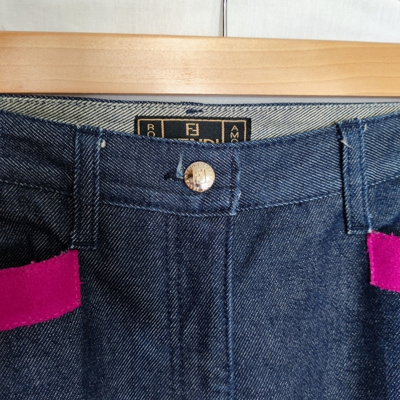 FENDI Mid rise Wide leg Jeans - Picture 5 of 8